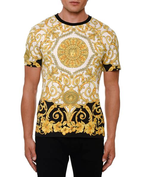 mens versace long sleeve shirts|versace t shirt men price.